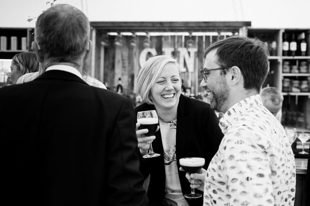 Post dinner cocktails being enjoyed by guests before the evening reception begins