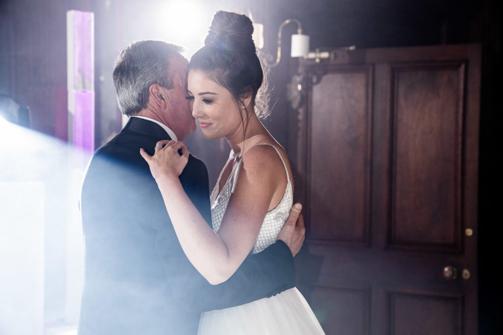 Father of the bride dancing with his daughter